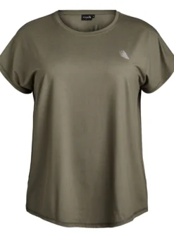 Einfarbiges Trainings-T-Shirt