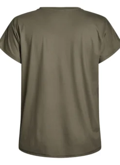 Einfarbiges Trainings-T-Shirt