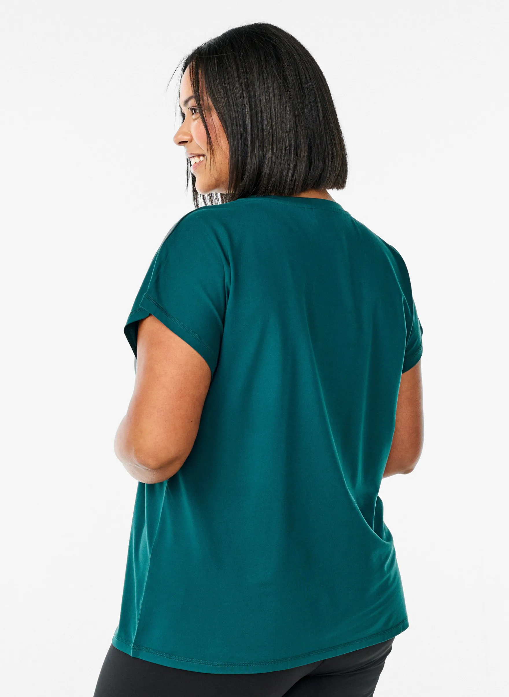 Einfarbiges Trainings-T-Shirt