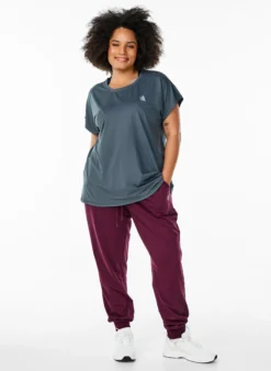 Einfarbiges Trainings-T-Shirt