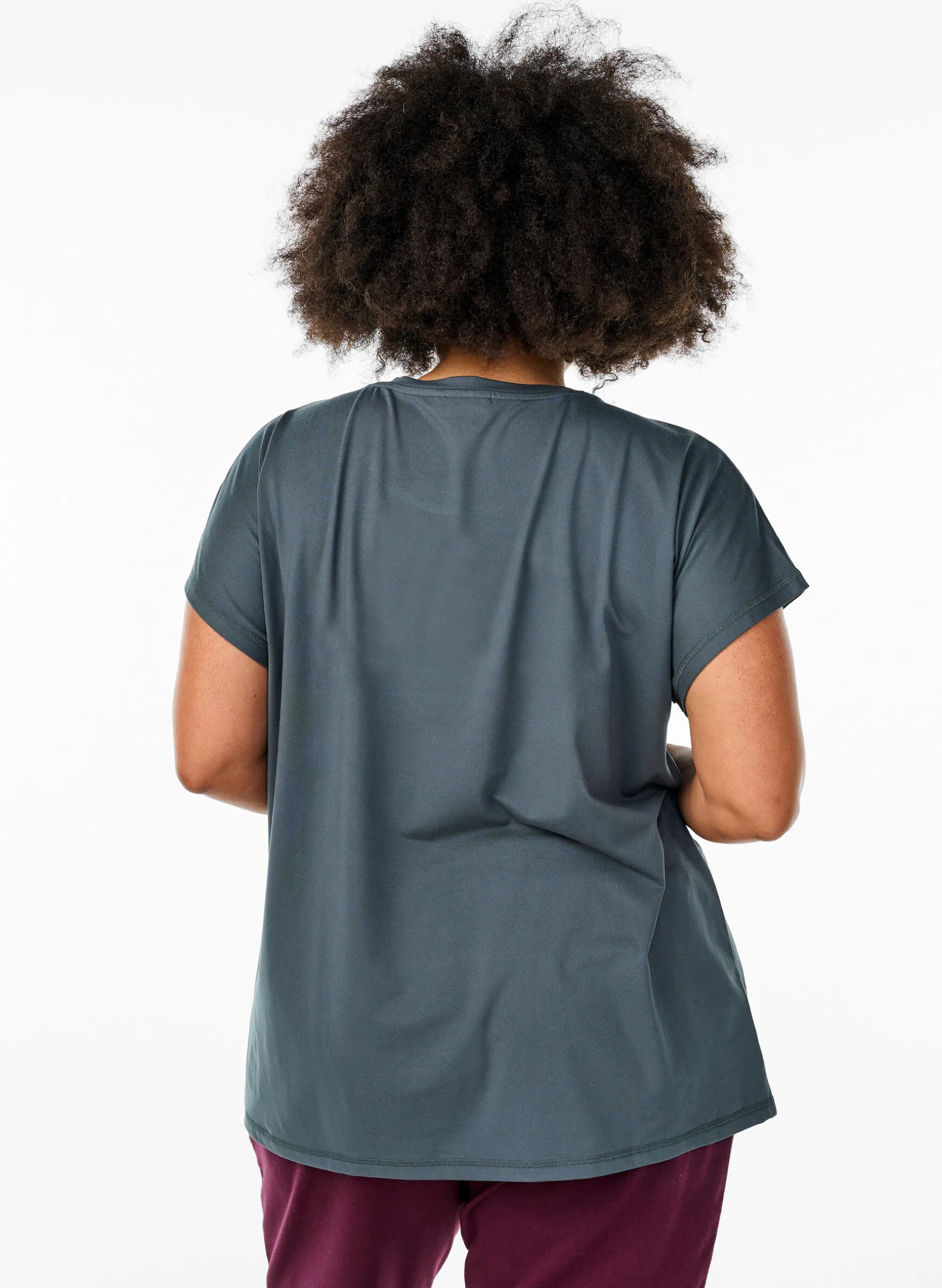 Einfarbiges Trainings-T-Shirt