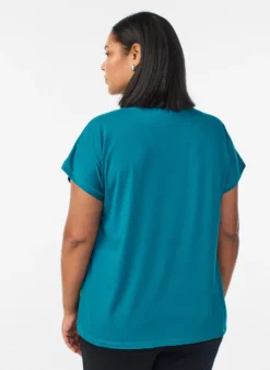 Einfarbiges Trainings-T-Shirt