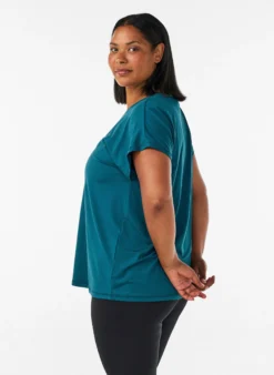Einfarbiges Trainings-T-Shirt