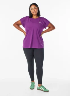 Einfarbiges Trainings-T-Shirt