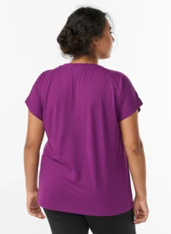 Einfarbiges Trainings-T-Shirt