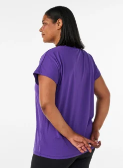 Einfarbiges Trainings-T-Shirt