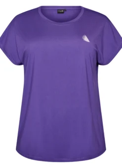 Einfarbiges Trainings-T-Shirt