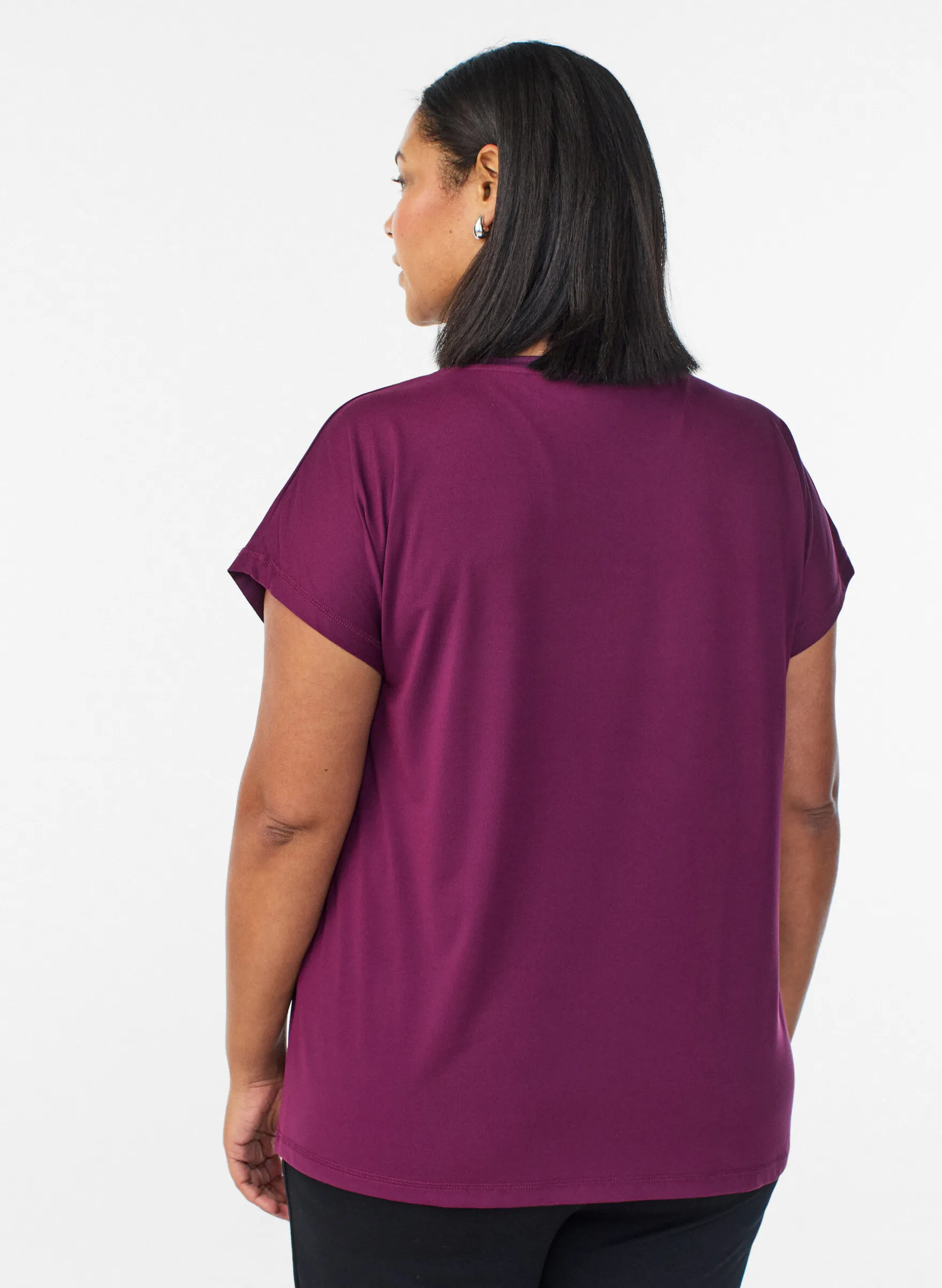 Einfarbiges Trainings-T-Shirt