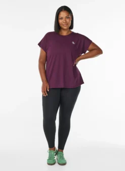Einfarbiges Trainings-T-Shirt