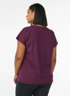Einfarbiges Trainings-T-Shirt