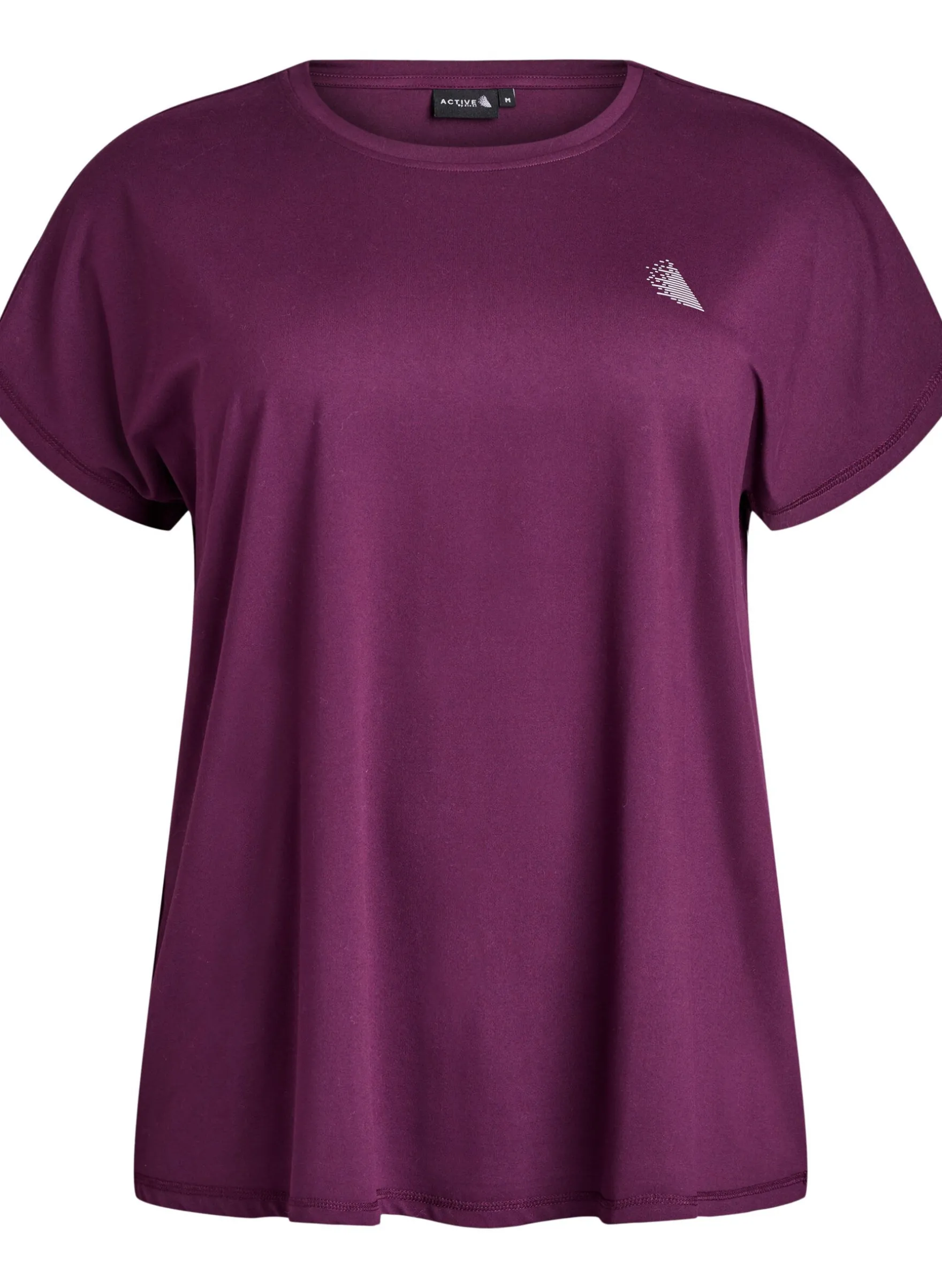 Einfarbiges Trainings-T-Shirt