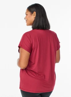 Einfarbiges Trainings-T-Shirt