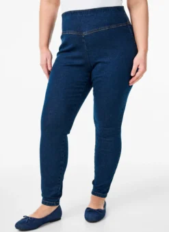 Elastische Jeggings mit hoher Taille