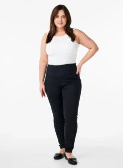 Elastische Jeggings mit hoher Taille