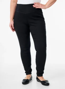 Elastische Jeggings mit hoher Taille