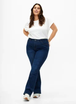 Ellen Bootcut-Jeans mit hoher Taille