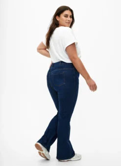 Ellen Bootcut-Jeans mit hoher Taille