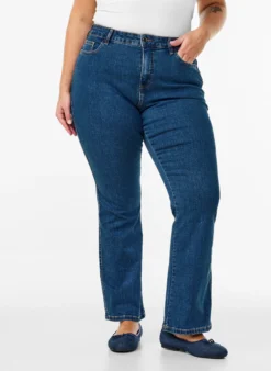 Ellen Bootcut-Jeans mit hoher Taille