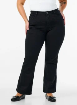 Ellen Bootcut-Jeans mit hoher Taille