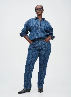 Emily Jeans mit Schlangenprint