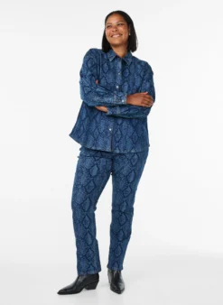 Emily Jeans mit Schlangenprint