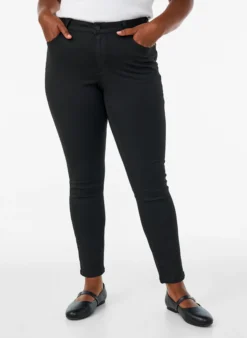 Emily Stay Black Jeans mit normaler Taille