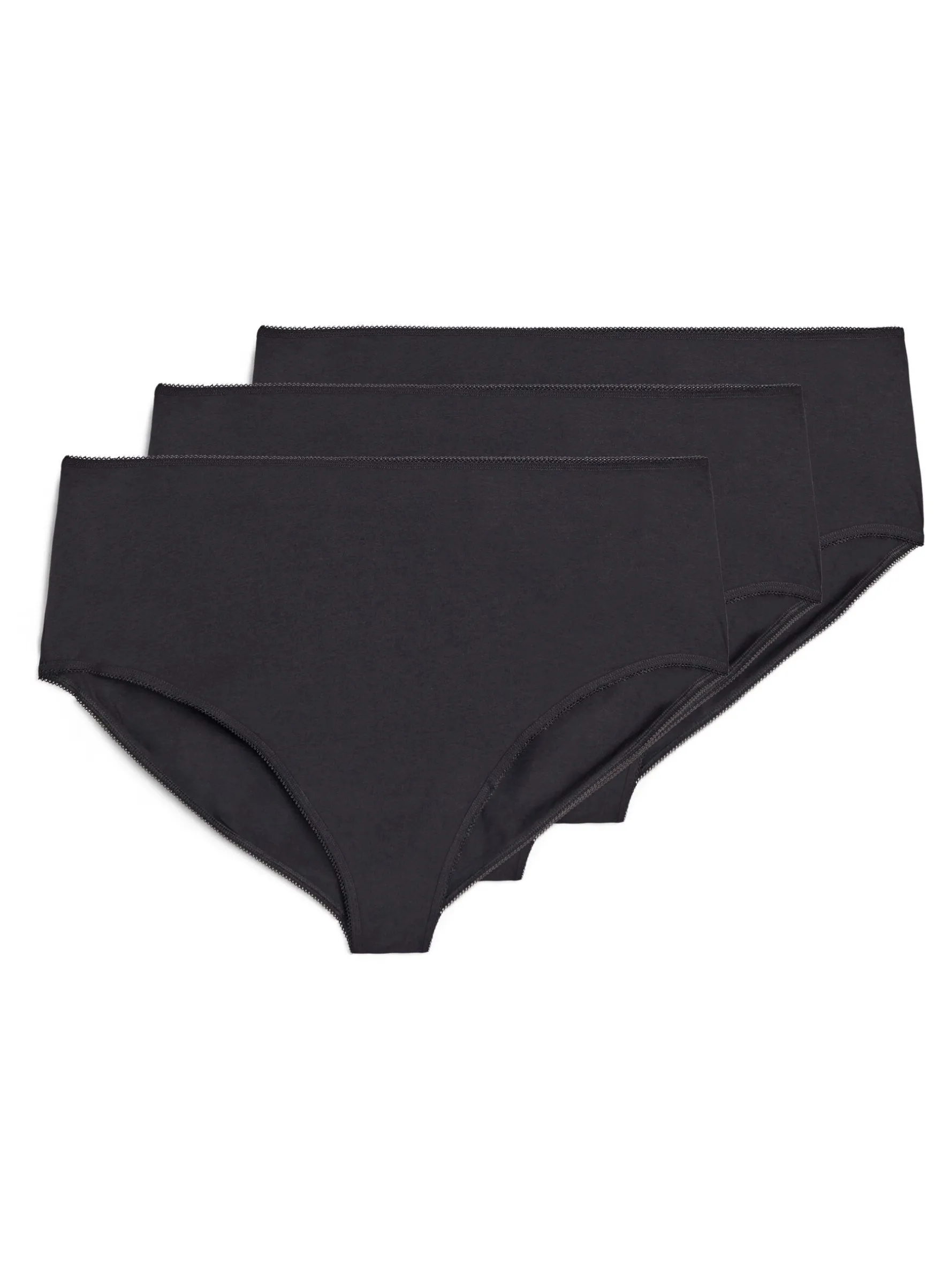 3er-Pack Baumwollslips mit regulärer Taillenhöhe