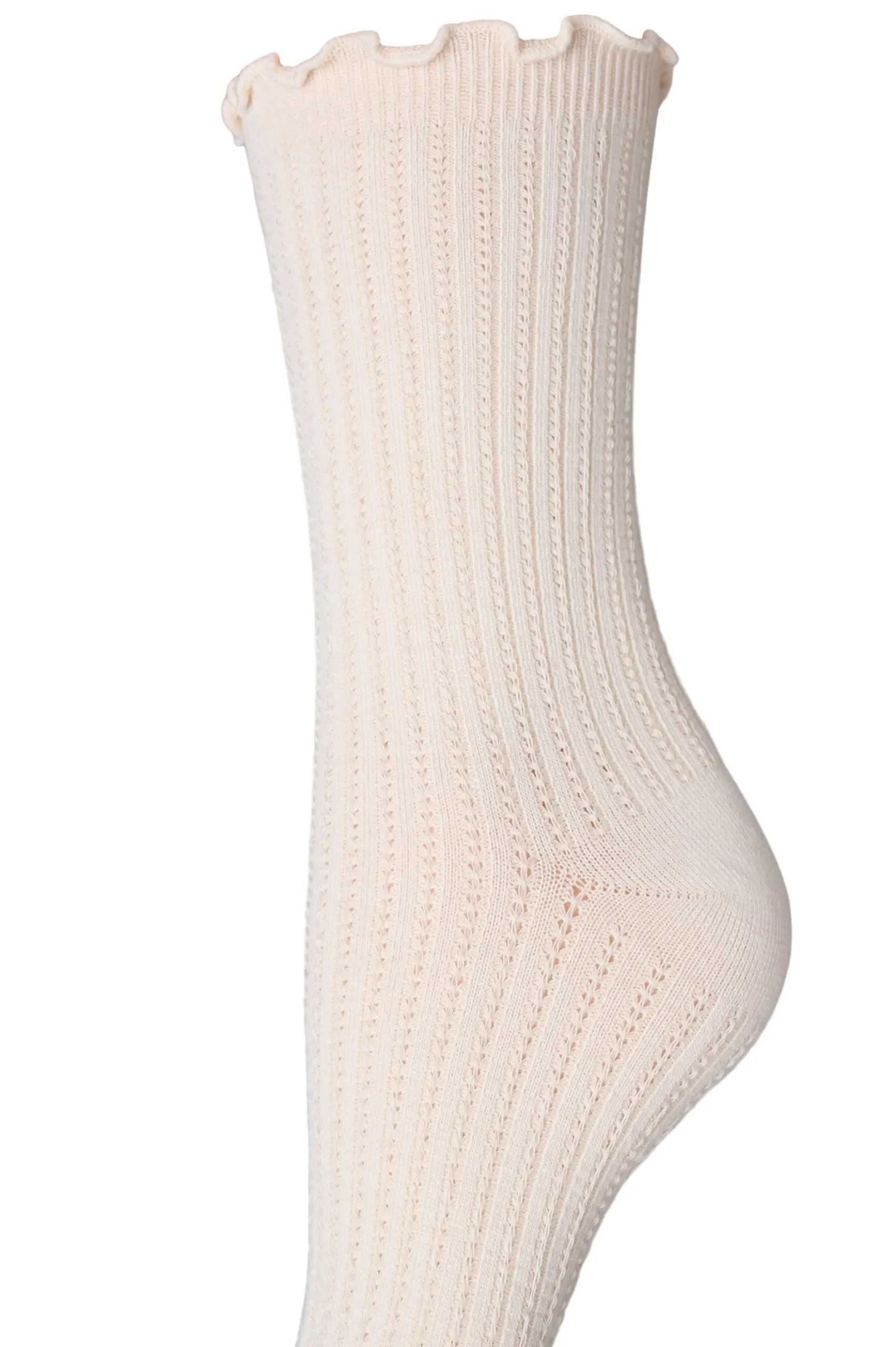 3er-Pack gerippte Socken mit Wellenkante