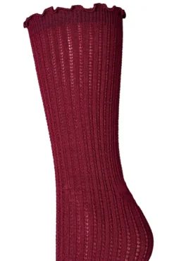 3er-Pack gerippte Socken mit Wellenkante