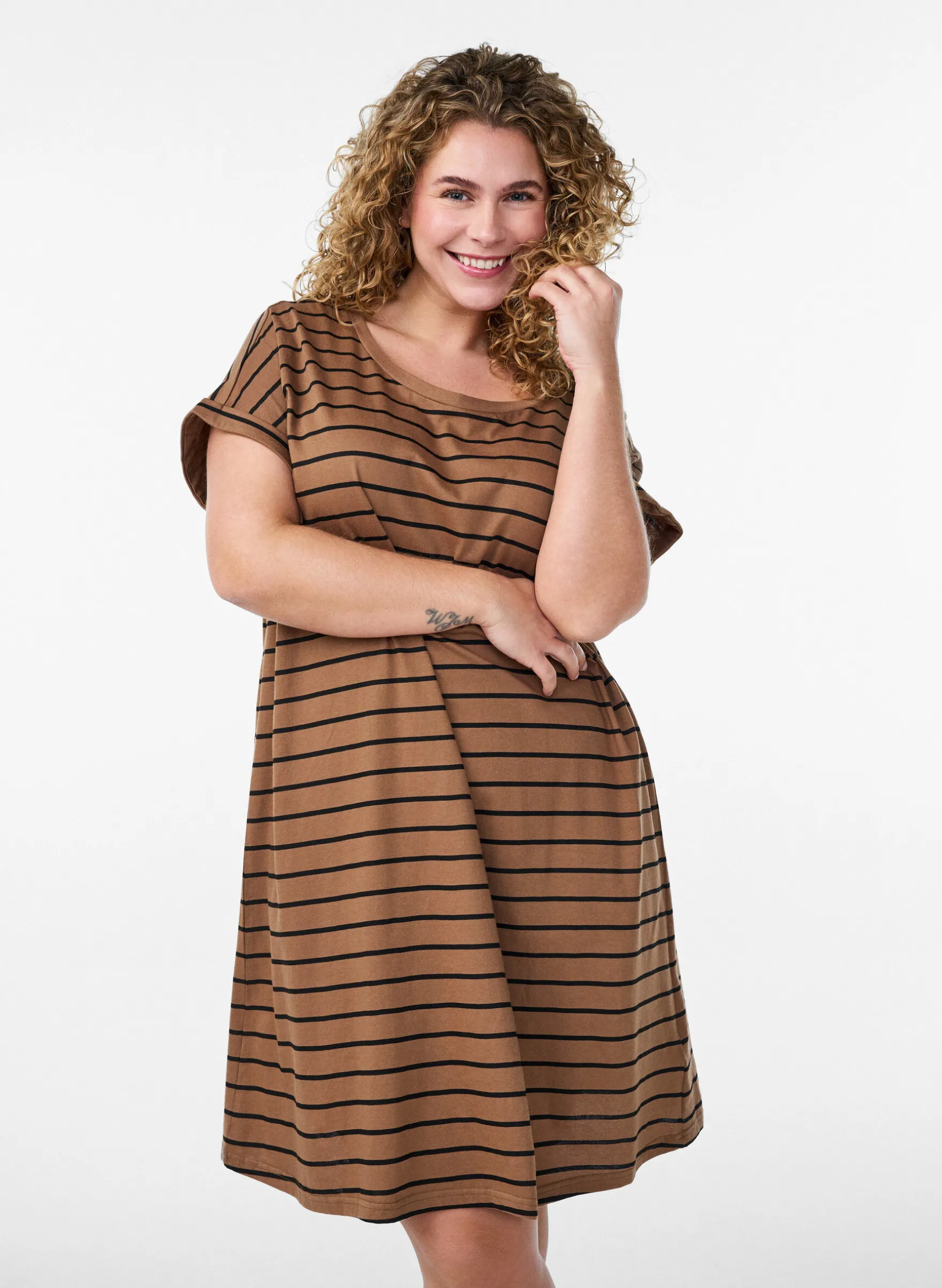 2er-Pack T-Shirt-Kleid mit kurzen Ärmeln