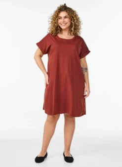 2er-Pack T-Shirt-Kleid mit kurzen Ärmeln