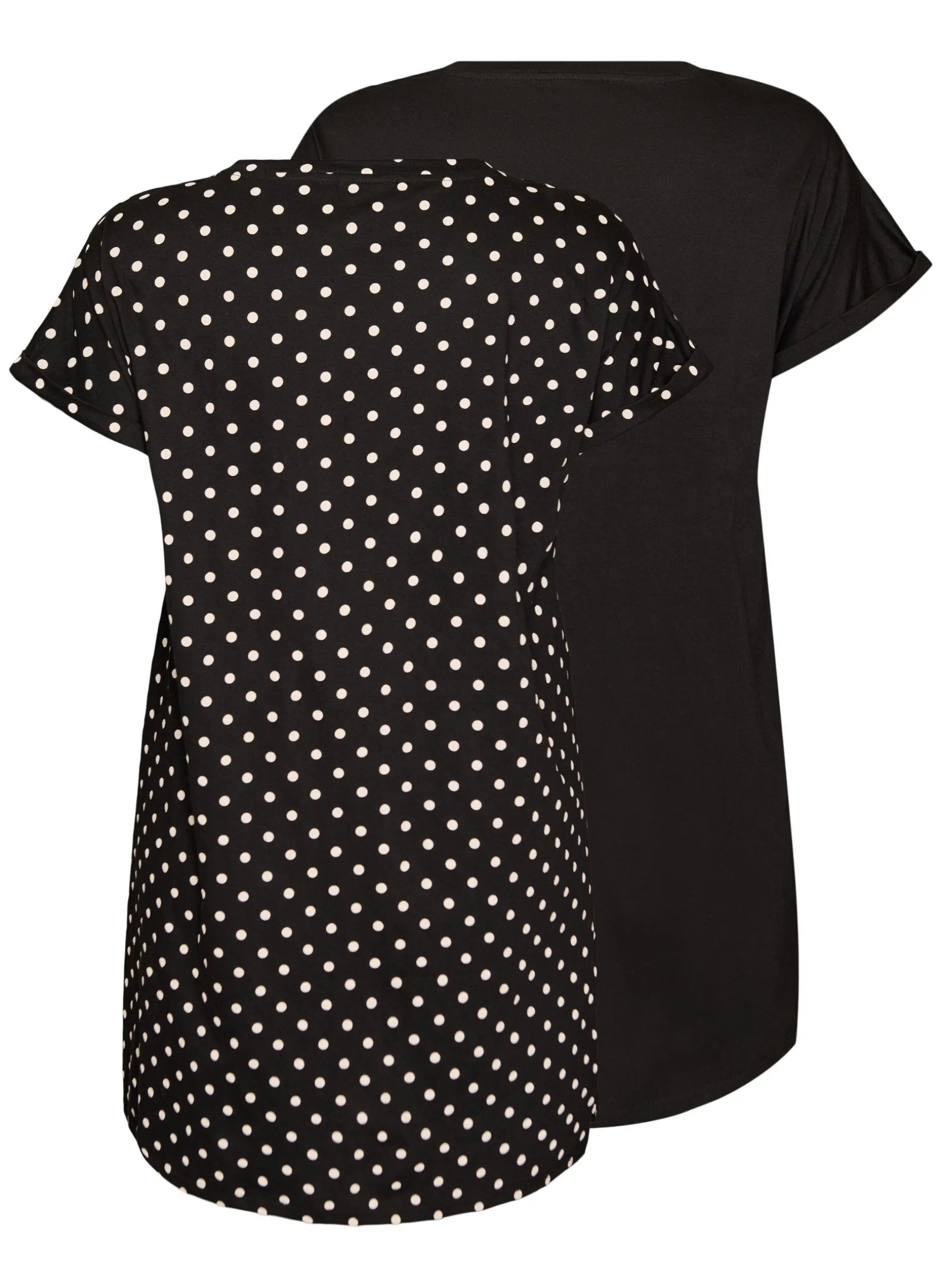 2er-Pack T-Shirt-Kleid mit kurzen Ärmeln