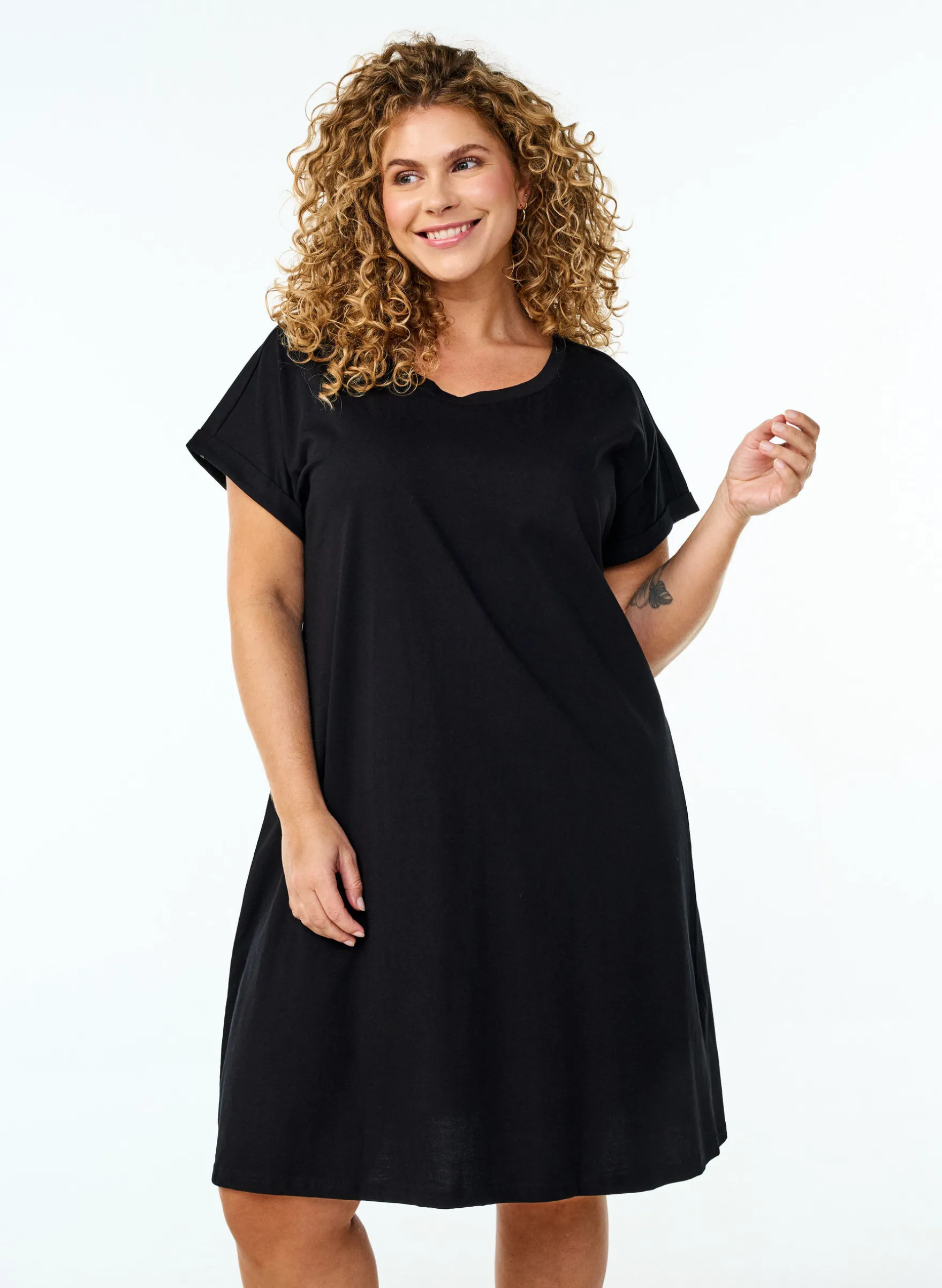 2er-Pack T-Shirt-Kleid mit kurzen Ärmeln