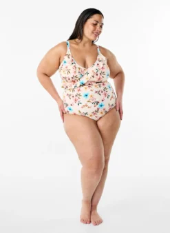 Extra hoch taillierte Bikini-Hose mit Blumenprint