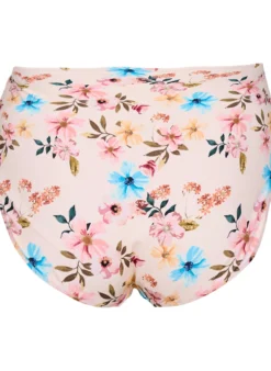 Extra hoch taillierte Bikini-Hose mit Blumenprint