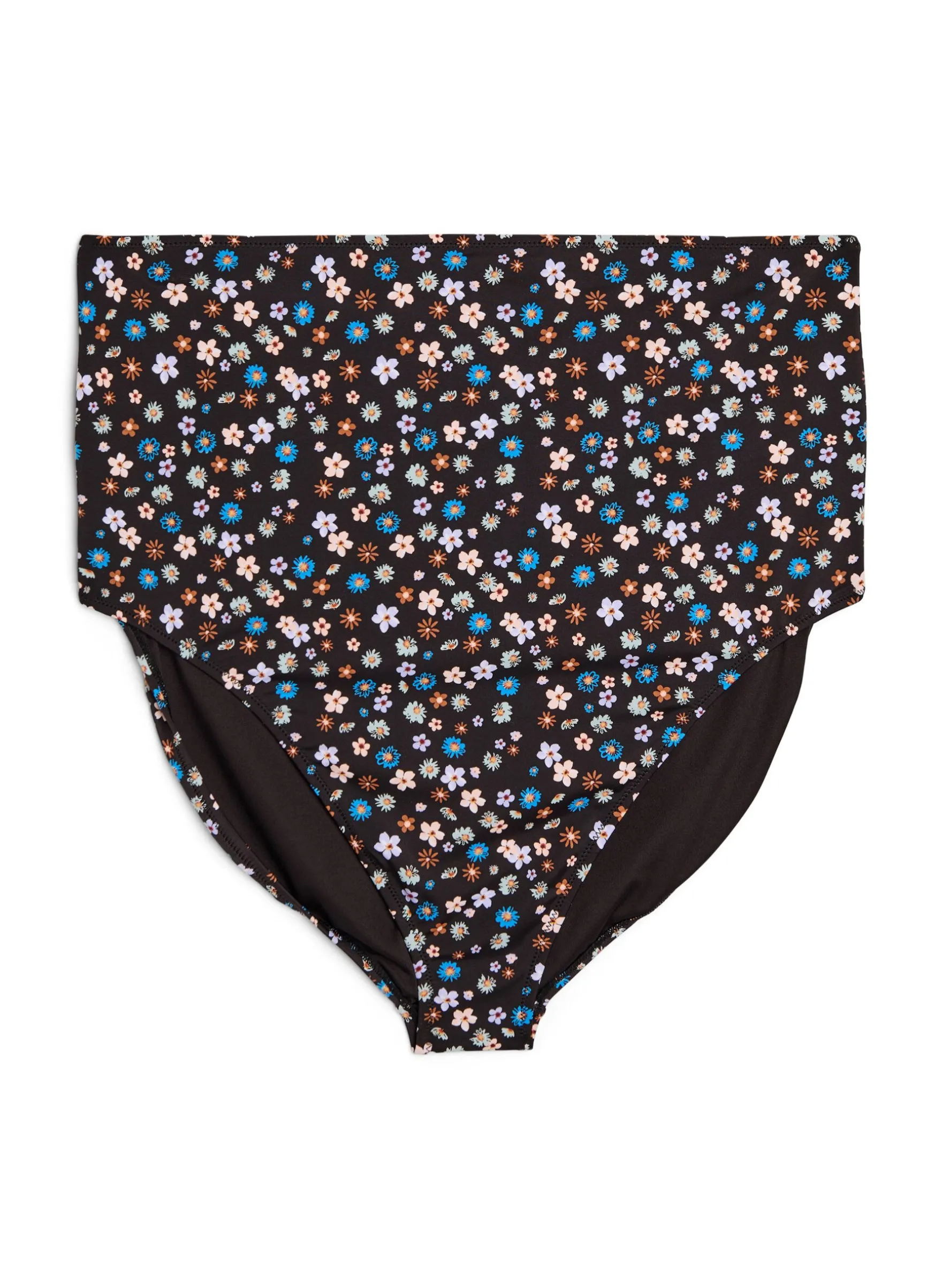 Extra hoch taillierter Bikini-Slip mit Blumenmuster