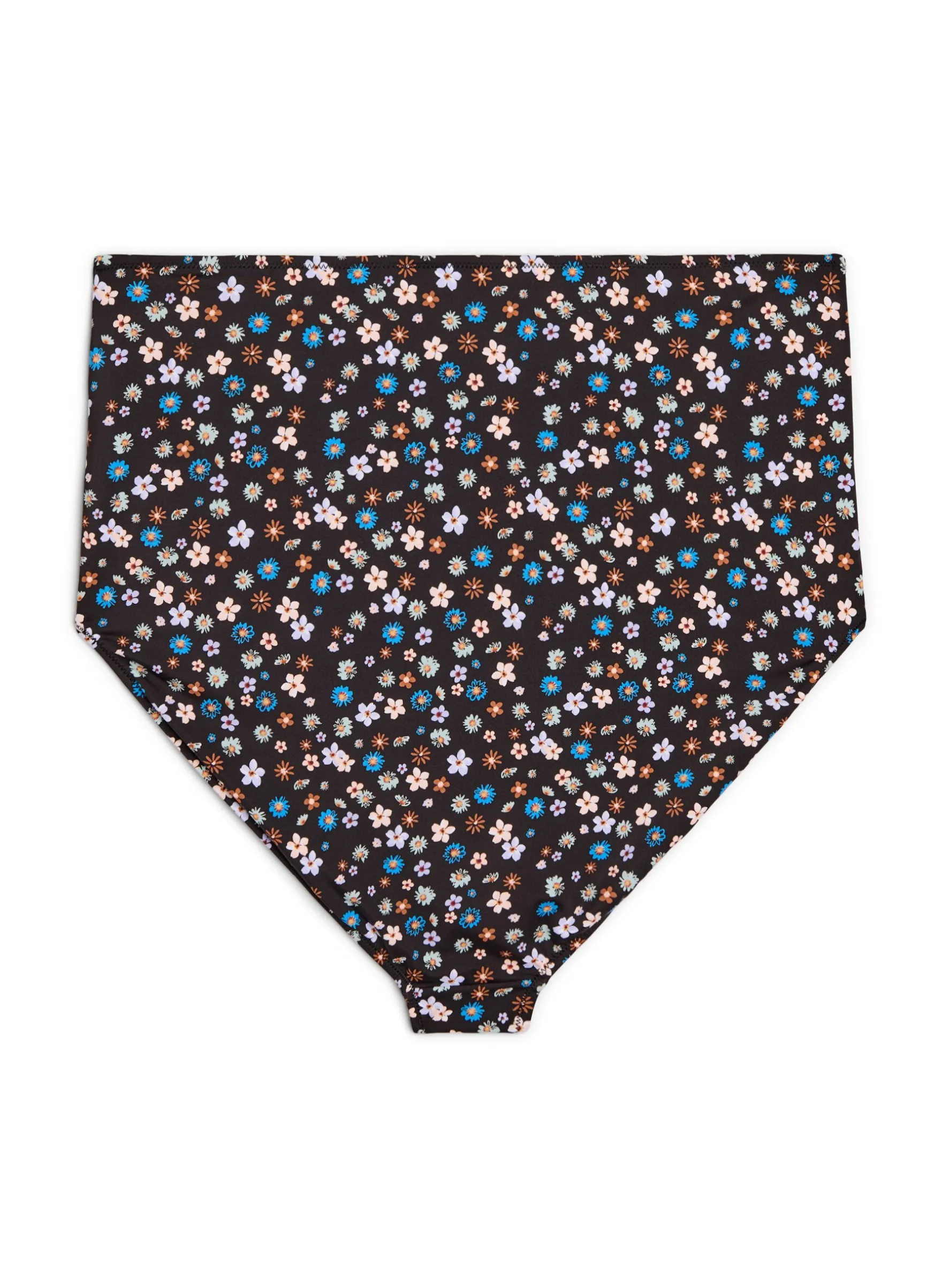 Extra hoch taillierter Bikini-Slip mit Blumenmuster