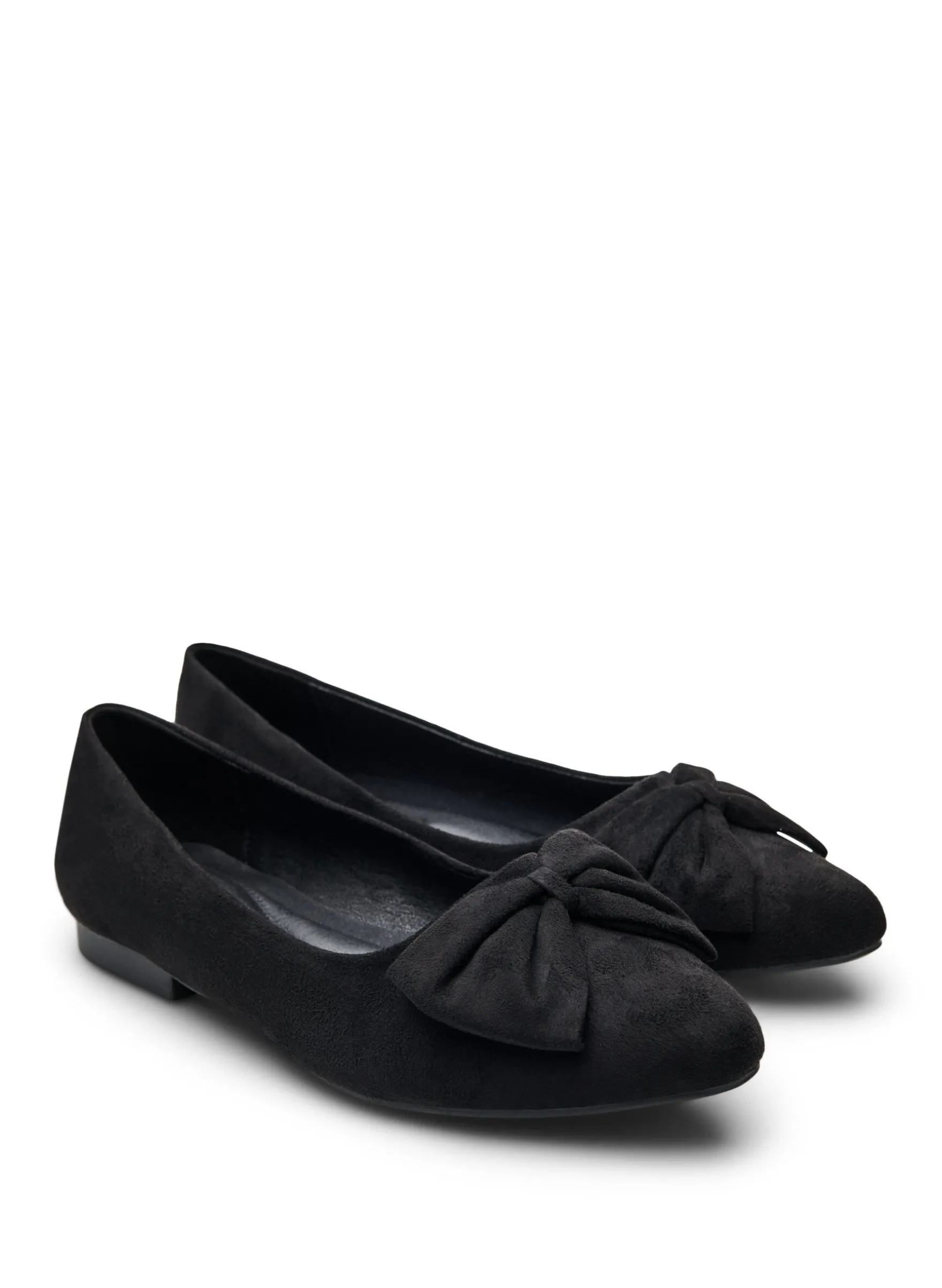 Extra Weite - Ballerina aus Kunstleder mit Schleife