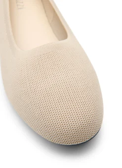 Extra Weite - Ballerinas aus fein strukturiertem Stoff