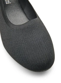 Extra Weite - Ballerinas aus fein strukturiertem Stoff