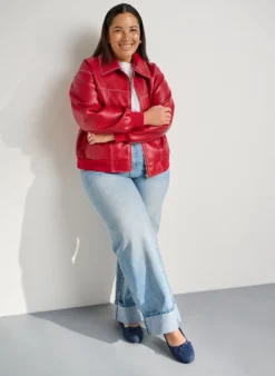 Extra Weite - Extra-Weite – Denim-Ballerina mit Schleife
