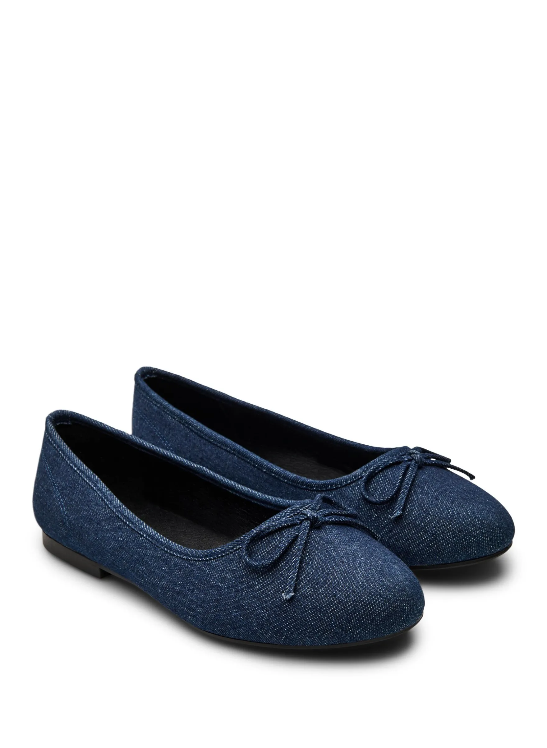Extra Weite - Extra-Weite – Denim-Ballerina mit Schleife