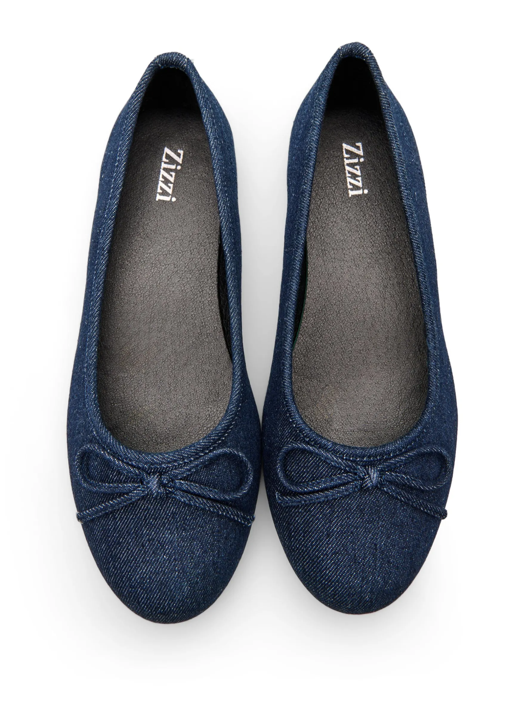 Extra Weite - Extra-Weite – Denim-Ballerina mit Schleife
