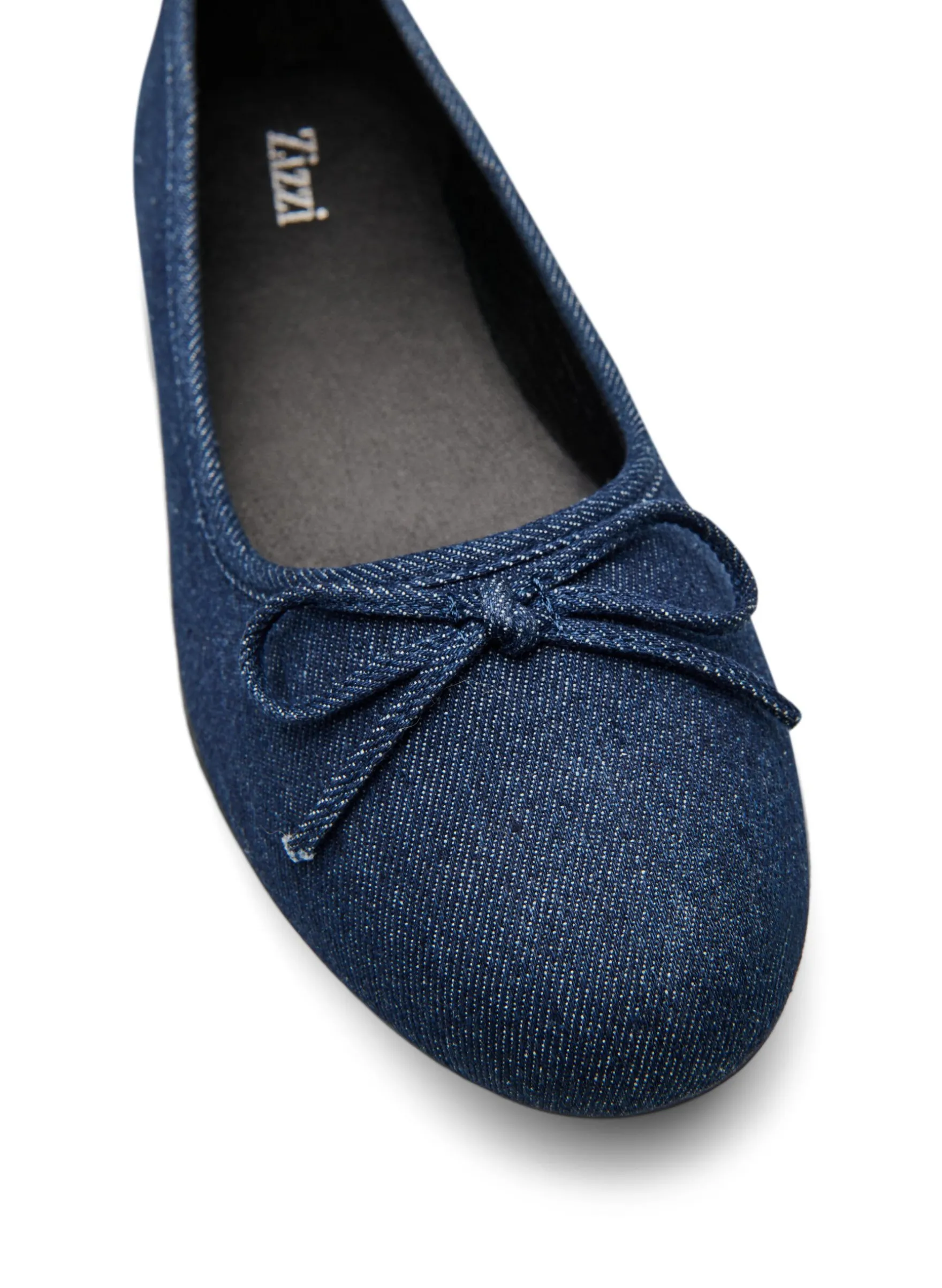 Extra Weite - Extra-Weite – Denim-Ballerina mit Schleife