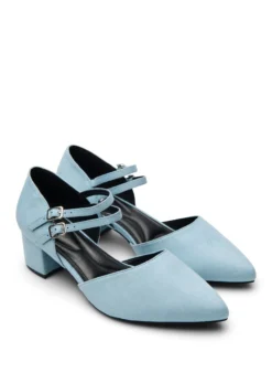 Extra Weite - Pumps mit doppelten Riemen