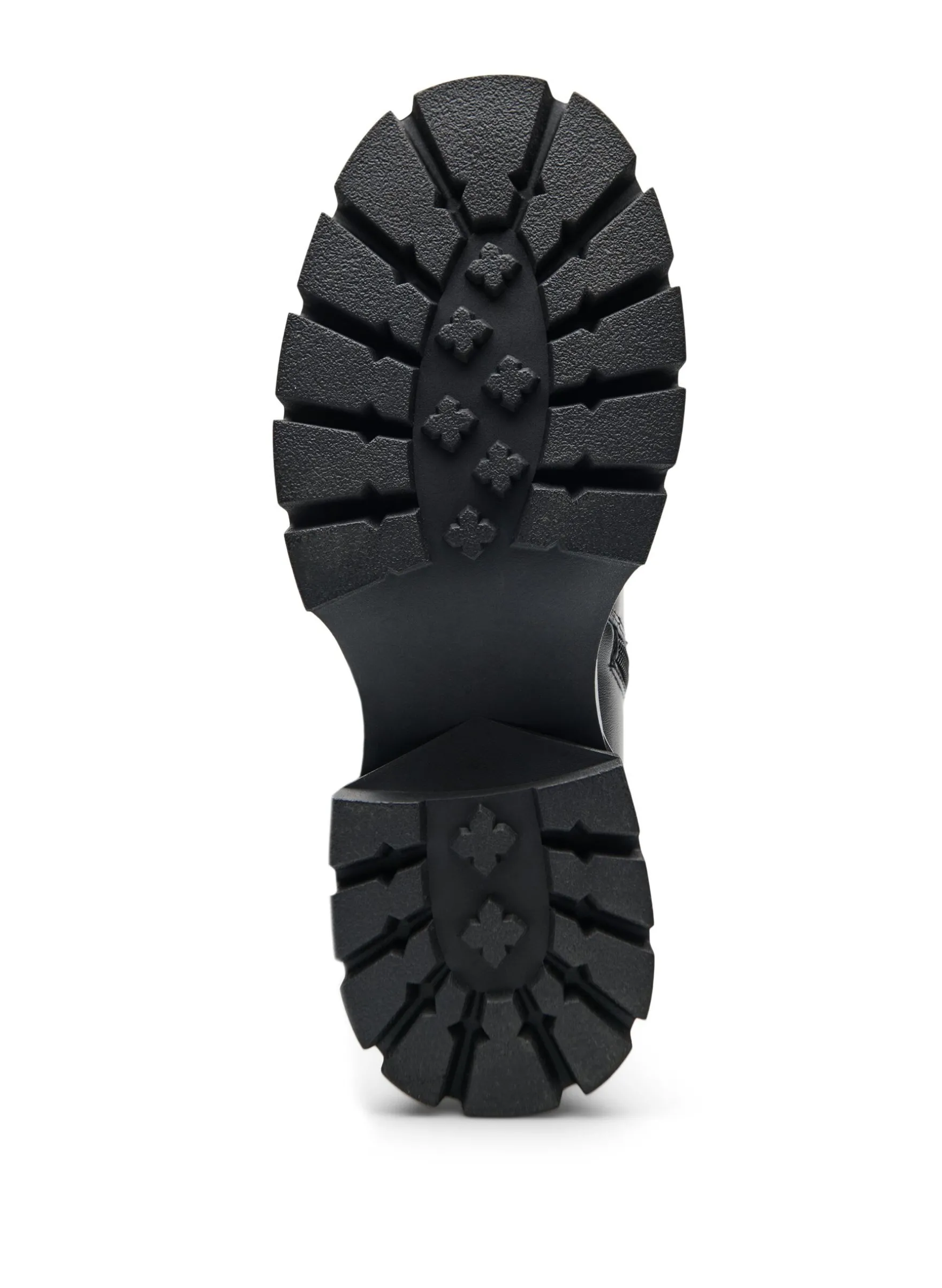 Extra Weiter - Langer Stiefel aus Kunstleder mit klobiger Sohle