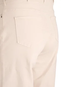 Farbige Myra Jeans mit weiter Passform und hoher Taille