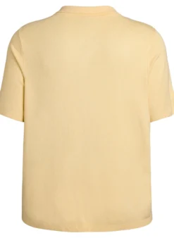 Feinstrick-Poloshirt mit kurzen Ärmeln