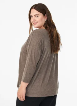 FLASH - Bluse aus Jersey mit 3/4-Ärmeln
