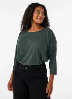 FLASH - Bluse aus Jersey mit 3/4-Ärmeln